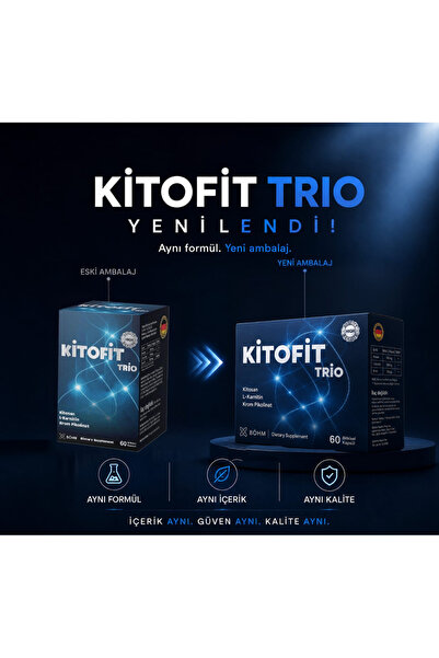 BÖHM Kitofit Trio (KİTOSAN, L-KARNİTİN, KROM PİKOLİNAT) 60 Kapsül