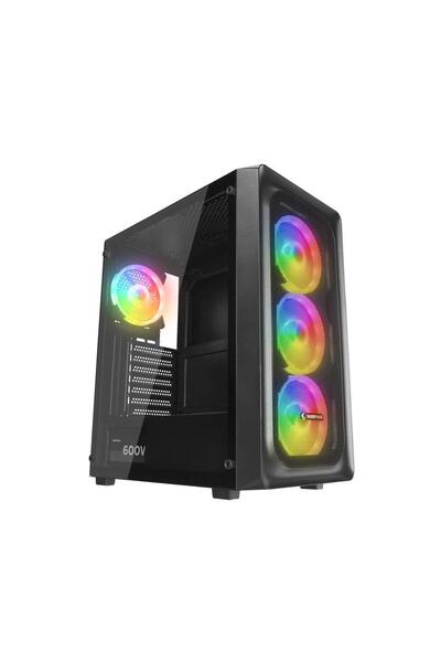 Rampage Armor V2 RGB Fanlı 600 W ATX Oyuncu Kasası