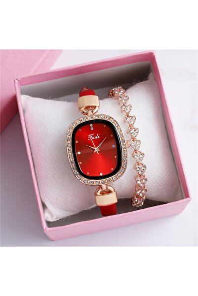 GENERAL Women's watch with leather strap and oval shape, special and attractive