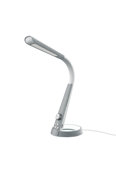 Kaja Lampa de birou BERKANE argintiu, multifuncțională cu LED încorporat 790L...