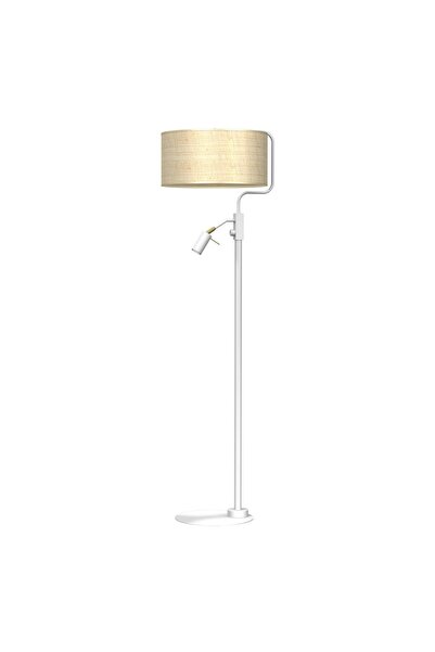 Milagro Lampă de podea MARSHALL ALBE/RATTAN 1xE27 + 1x mini GU10