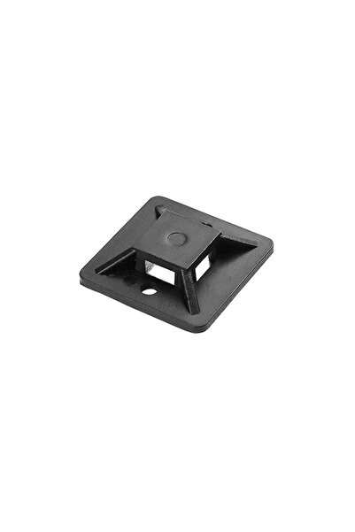 Orno Suport pentru legare cablu, autoadeziv, 30x30 mm, negru, 50 piese