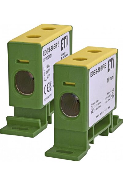 ETI Polam 1 terminal de cale pentru bară TH EDBS-50B/PE 150A 690V 001102421