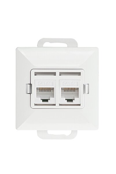 ABEX PERLA CUIB DE CALCULATOR RJ45 DUBLA NESCHIMBATA 5CAT