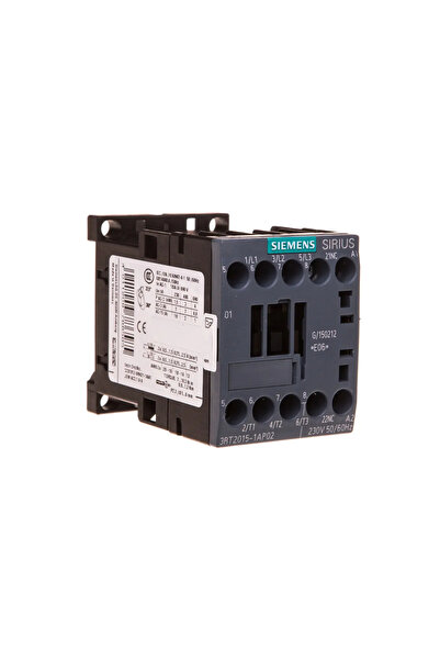 Siemens Contactor de putere 7A 3P 230V AC 0Z 1R S00 3RT2015-1AP02