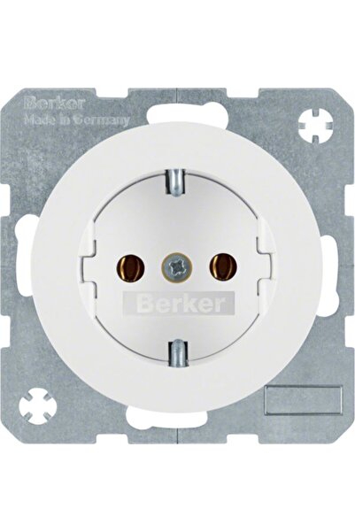 hager Berker R.1/R.3 Priză unică Schuko 16A 250V alb 47432089