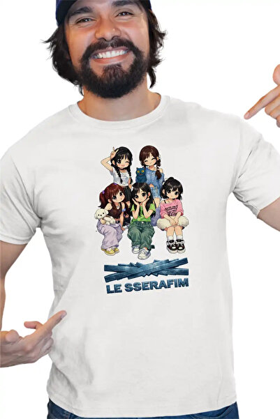 OEM Тениска Le Sserafim Kpop Serafim Мърч