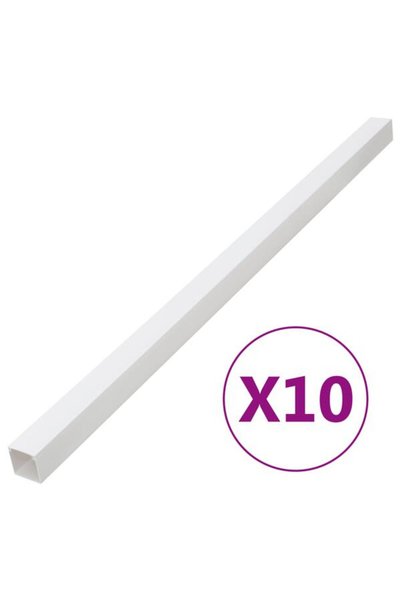 vidaxl Canale de cabluri, 40 x 25 mm, 10 m, PVC