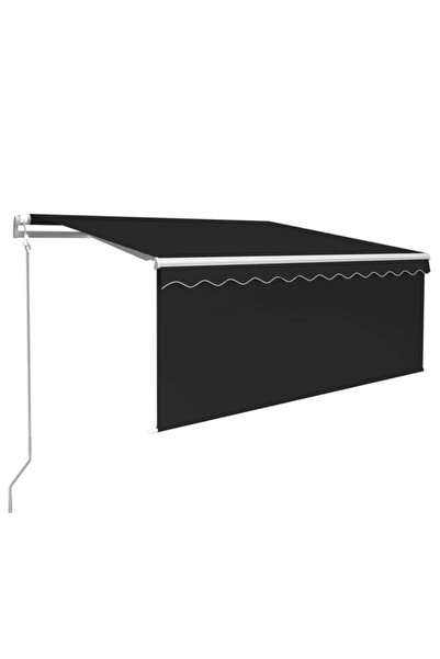 vidaxl Copertină retractabilă automată cu jaluzea, Antracit, 3 x 2,5 m