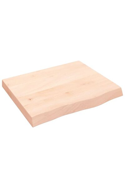 vidaxl Blat de baie, 60 x 50 x(2-6) cm, lemn masiv netratat