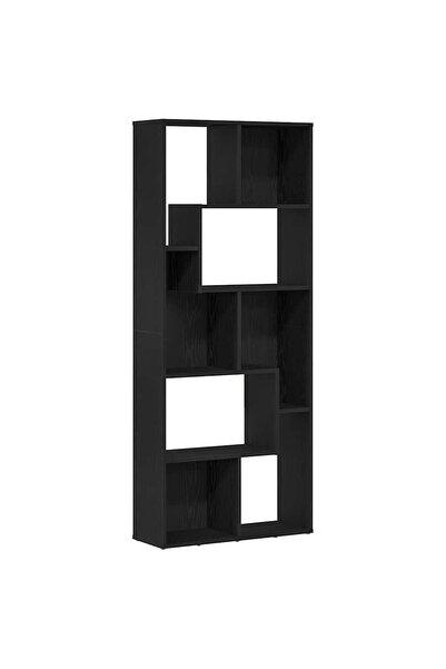 vidaxl Bibliotecă, stejar negru, 67x24x161 cm, lemn prelucrat
