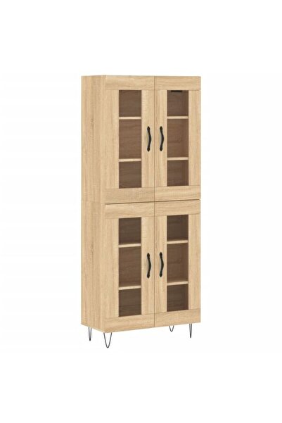 vidaxl Dulap înalt, stejar Sonoma, 69,5 x 34 x 180 cm, lemn prelucrat