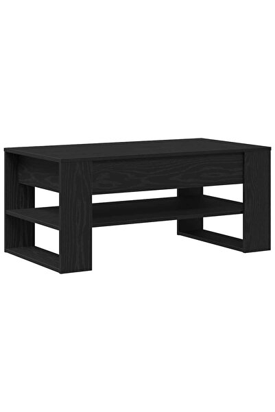 vidaxl Masă de cafea Stejar Negru 102 x 55 x 45 cm Lemn compozit