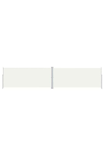 vidaxl Copertină laterală retractabilă, Crem, 220 x 1000 cm