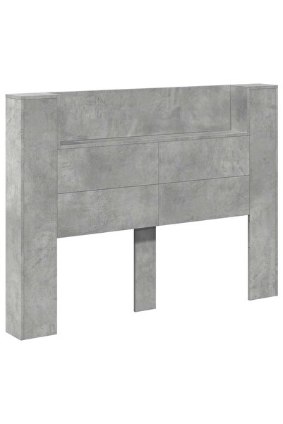vidaxl Cadran cu LED cu raft Beton 140 x 16,5 x 103,5 cm Lemn compozit