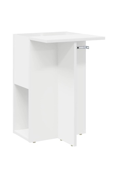 vidaxl Masă laterală Alb 35 x 40 x 55 cm Lemn compozit