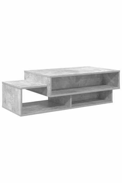 vidaxl Masă de cafea Gri din beton 105 x 50 x 32,5 cm Lemn compozit