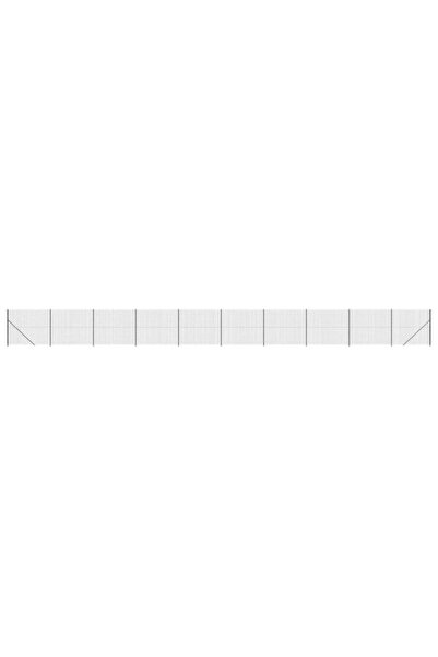 vidaxl Gard din plasă de sârmă cu bordură, antracit, 1,6 x 25 m