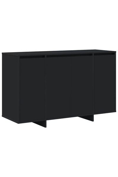 vidaxl Comodă neagră 120 x 41 x 75 cm din lemn prelucrat