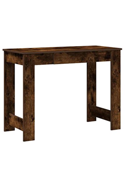 vidaxl Birou, stejar fumuriu,100x45x75 cm, lemn prelucrat