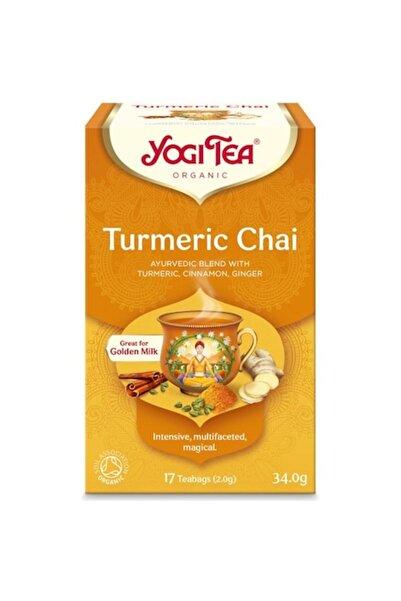 Yogi Tea Ceai de turmeric, Ceai Yogi, Bio, 17 plicuri, 34 g