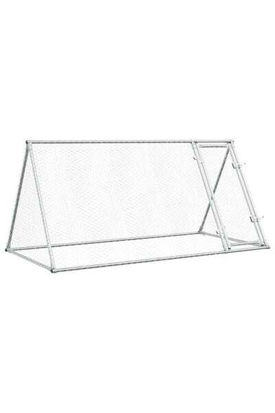 vidaxl Cușcă pentru păsări, gri, 200 x 105 x 91 cm, oțel galvanizat