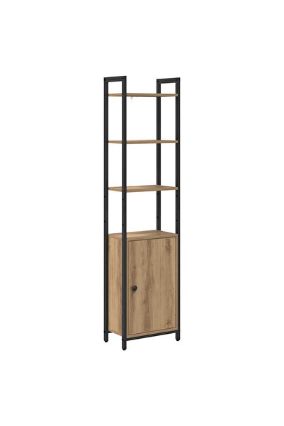 vidaxl Dulap pentru cărți Stejar Artizanal 40 x 24 x 161 cm
