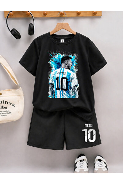 STİL-X Messi Printed Boys' Shorts Set