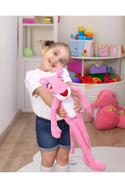 Mea Capio 60 cm Pembe Panter Oyuncak Uyku Arkadaşı Pembe Panter Oyuncak Peluş...