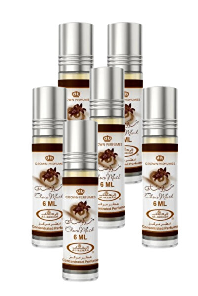 ALREHAB 6 قطع من زيت عطر شوكو مسك 6 مل