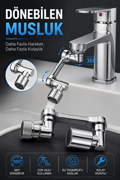 TakÇalıştır Rotatable Faucet with Special Water Flow Design