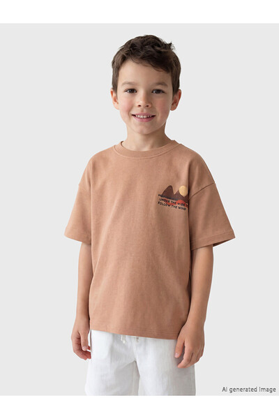 LC Waikiki Zero Roba Collar Printed Boy's T-Shirt from Uzg Store for Style En...