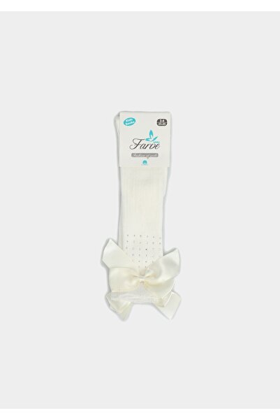 Farve Cream Ribbon Stone Socks Cream