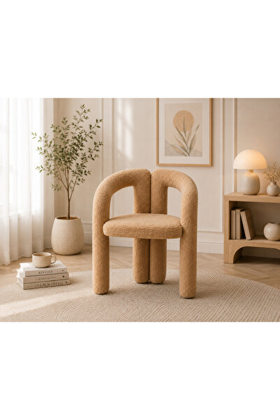 N.zone Luxury Decor Chair with Modern Curved Design and Comfortable Seat for ...