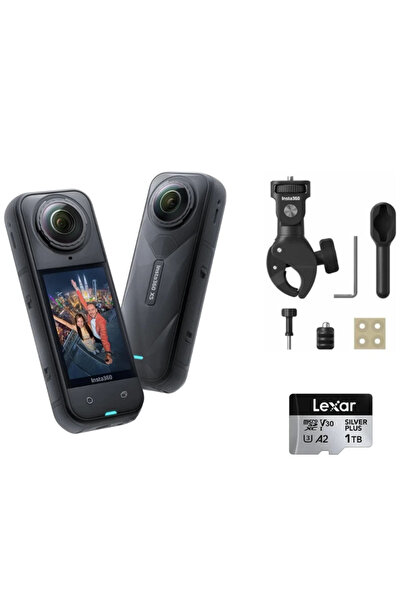 Insta360 X5 - Motosiklet Kiti (1TB) HEAVY Pack