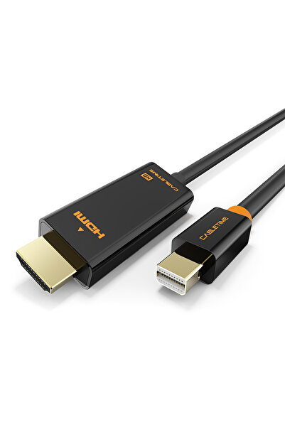 Cabletime καλώδιο mini DisplayPort σε HDMI CT-AV588-03G, 1080p/60Hz, 1.8m, μαύρο