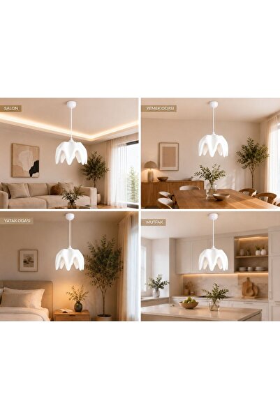 tigea accessories SİRİUS BETON GÖRÜNÜMLÜ TEKLİ SARKIT SALON / OTURMA ODASI SA...