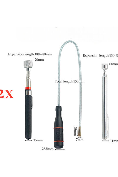 OEM Instumente recuperare, 2 buc telescopice, 1 buc flexibila, prevazute cu m...