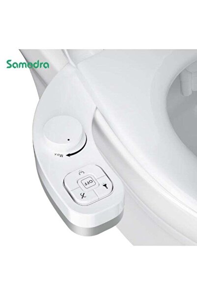 SAMODRA Non-Electric Bidet Toilet Seat Attachment – Self Cleaning Dual Nozzle...