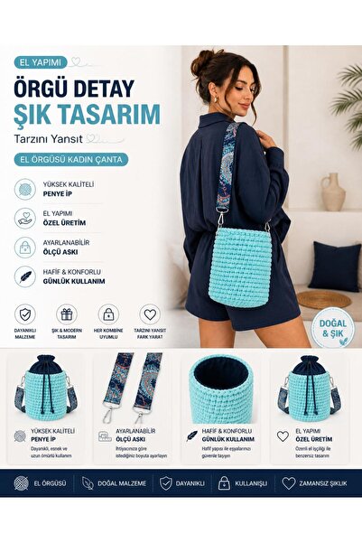 maycollection Handmade Stylish Design Bucket Shoulder Bag