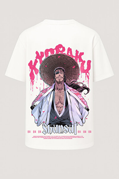 nirvoda Tricou supradimensionat cu imprimeu Captain Shunsui Bleach - Imprimeu...
