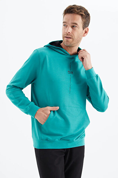 diğer1234 Ανδρικό φούτερ Air Jones Grant Sea Green Comfortable Form — m