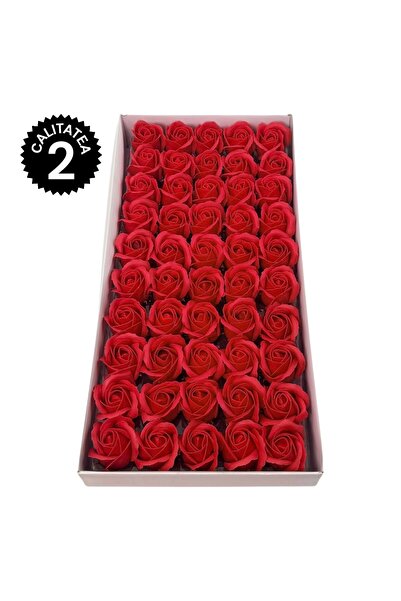 AFO Set 50 Trandafiri Sapun Parfumati Calitatea II Rosu