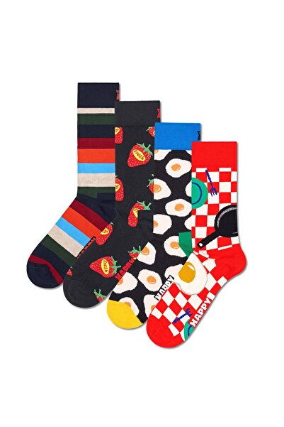 Happy Socks 4er Pack Unisex Socken - Geschenkbox, Classics, gemischte Farben