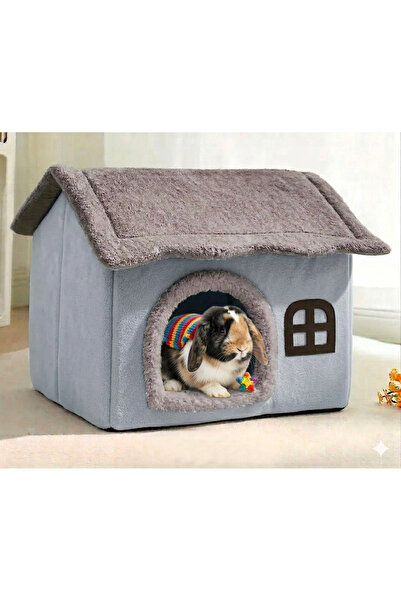 doyapet ginepig tavşan sincap evi yuvası yatağı 28*28cm