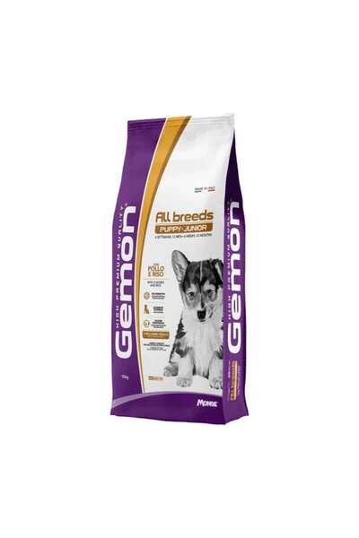 Gemon Puppy & Junior All Breeds Ξηρά Τροφή για Κουτάβια με Ρύζι & Κοτόπουλο 15kg