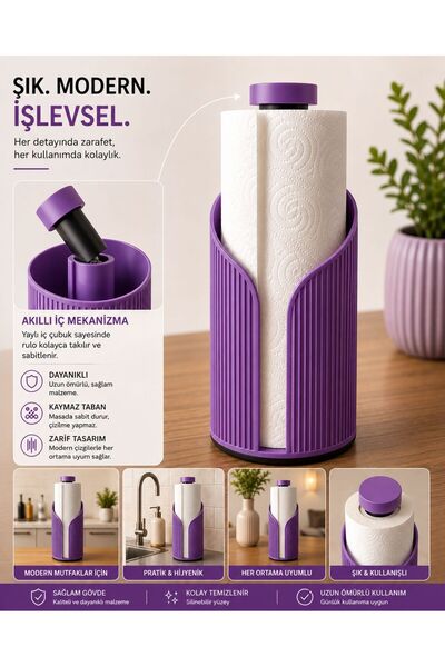 sonvadi MODERN RULO PEÇETELİK 8x23 cm 3 D TASARIM YEMEK MASASI PEÇETELİK