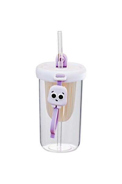 DAMUR Silicone cup with lid and straw for children, anti-fall, fruit/tea/ice ...