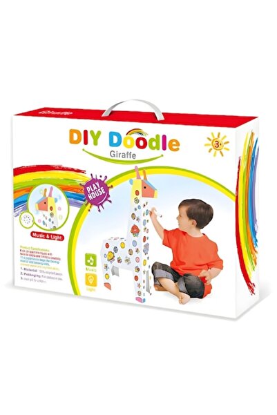 DAMUR Educational Toy for Children, 3D Giraffe Model, Cardboard Assembly and ...