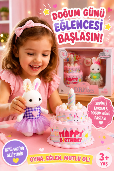 Genel Markalar Bay Dreamy Doğum Günü Pastası Oyun Seti